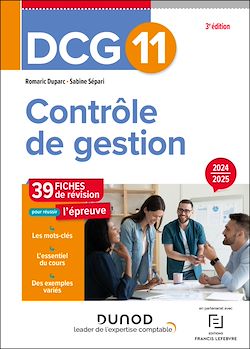 Télécharger le livre :  DCG 11 Contrôle de gestion - Fiches de révision - 3e éd.