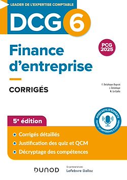 Télécharger le livre :  DCG 6 - Finance d'entreprise - Corrigés - 5e éd.