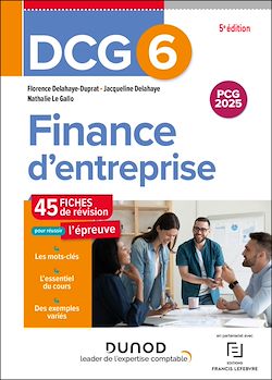 Télécharger le livre :  DCG 6 Finance d'entreprise - Fiches de révision - 5e éd.