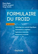 Télécharger le livre :  Formulaire du froid - 16e éd.