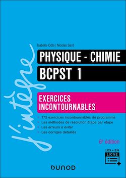 Télécharger le livre :  Physique-Chimie Exercices incontournables BCPST 1  6e éd.