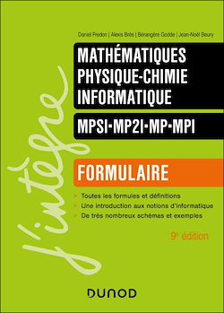 Télécharger le livre :  Formulaire MPSI-MP2I-MP-MPI - 9e éd.