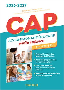 Télécharger le livre :  CAP Accompagnant éducatif petite enfance - Épreuves professionnelles 2026-2027