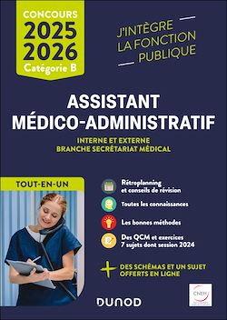 Télécharger le livre :  Concours Assistant médico-administratif 2025-2026 - Tout-en-un