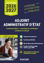 Télécharger le livre :  Concours Adjoint administratif d'Etat - 2026-2027 - Externe et interne