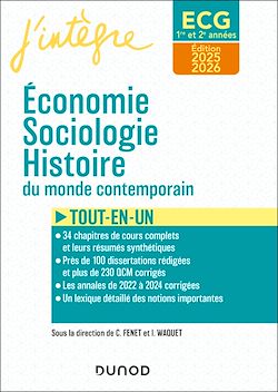 Télécharger le livre :  ECG 1 ET ECG 2 -  Economie, Sociologie, Histoire du monde contemporain 2025-2026