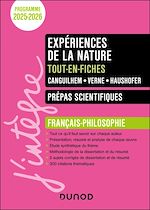 Télécharger le livre :  Expériences de la nature - Tout-en-fiches - Prépas scientifiques Français-philosophie - 2025-2026