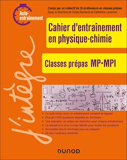 Télécharger le livre :  Cahier d'entrainement en physique-chimie MP-MPI