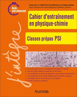 Télécharger le livre :  Cahier d'entrainement en physique-chimie PSI