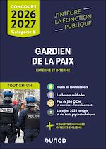 Télécharger le livre :  Concours Gardien de la paix 2026 - 2027