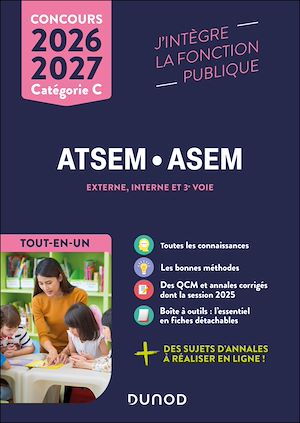 Téléchargez le livre :  Concours ATSEM ASEM  - Tout-en-un - 2026-2027