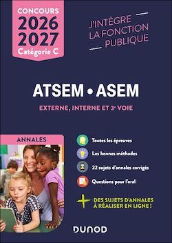 Télécharger le livre :  Concours ATSEM/ASEM - Annales corrigées - 2026-2027