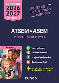 Télécharger le livre : Concours ATSEM/ASEM - Annales corrigées - 2026-2027