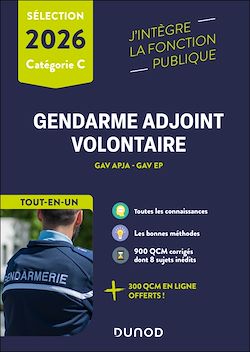 Télécharger le livre :  Epreuves de sélection Gendarme adjoint volontaire 2026