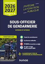 Télécharger le livre :  Concours Sous-officier de gendarmerie externe et interne - Tout-en-un 2026/2027