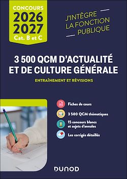 Télécharger le livre :  3500 QCM d'actualité et de culture générale - 2026-2027