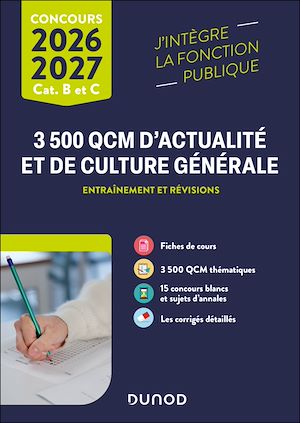 Téléchargez le livre :  3500 QCM d'actualité et de culture générale - 2026-2027
