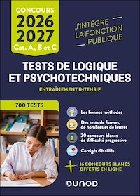 Télécharger le livre : Tests de logique et psychotechniques - 2026-2027