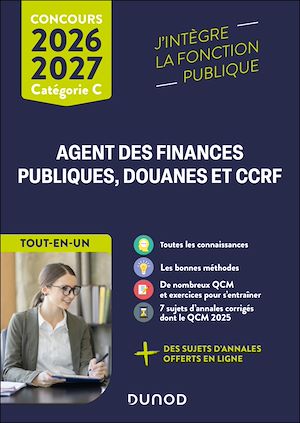Téléchargez le livre :  Concours commun Agent des finances publiques, douanes et CCRF - 2026-2027
