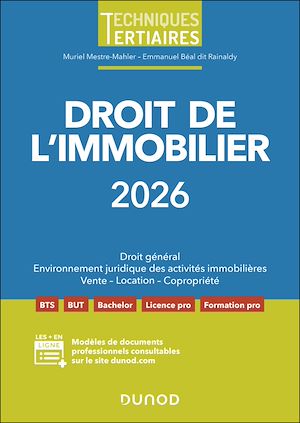 Téléchargez le livre :  Droit de l'immobilier 2026