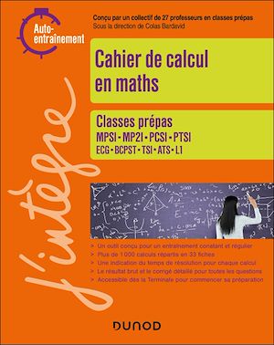 Téléchargez le livre :  Cahier de calcul en maths Prépas 1re année