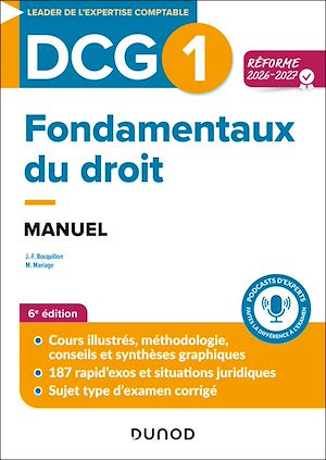 Téléchargez le livre :  DCG 1 - Fondamentaux du droit - Manuel - Réforme 2026-2027