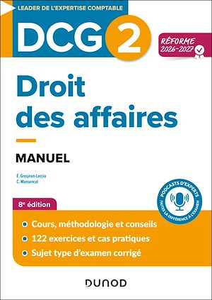 Téléchargez le livre :  DCG 2 Droit des affaires - Manuel - Réforme 2026-2027