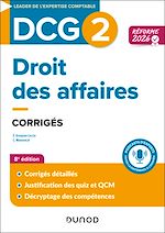 Télécharger le livre :  DCG 2 - Droit des affaires - Corrigés - Réforme 2026-2027