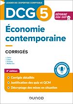 Télécharger le livre :  DCG 5 - Economie contemporaine - Corrigés - Réforme 2026-2027