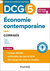 Téléchargez le livre :  DCG 5 - Economie contemporaine - Corrigés - Réforme 2026-2027