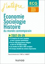 Télécharger le livre :  ECG 1 ET ECG 2 -  Economie, Sociologie, Histoire du monde contemporain 2026-2027