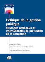 Télécharger le livre :  L'éthique de la gestion publique