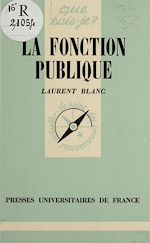 Download this eBook La Fonction publique
