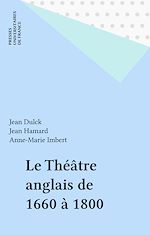 Télécharger le livre :  Le Théâtre anglais de 1660 à 1800