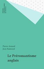 Télécharger le livre :  Le Préromantisme anglais