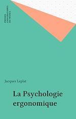 Download this eBook La Psychologie ergonomique