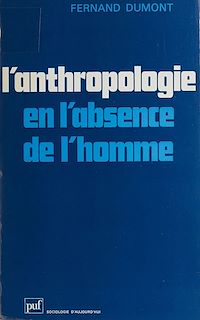 Téléchargez le livre :  L'Anthropologie en l'absence de l'homme