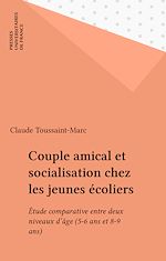 Télécharger le livre :  Couple amical et socialisation chez les jeunes écoliers
