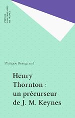 Télécharger le livre :  Henry Thornton : un précurseur de J. M. Keynes