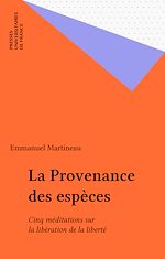 Télécharger le livre :  La Provenance des espèces