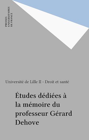 Download the eBook: Études dédiées à la mémoire du professeur Gérard Dehove
