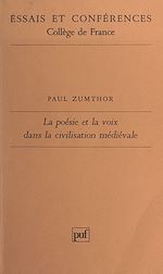Télécharger le livre :  La poésie et la voix dans la civilisation médiévale