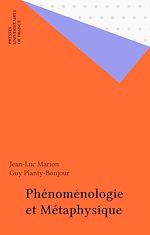 Télécharger le livre :  Phénoménologie et Métaphysique