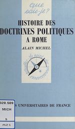 Download this eBook Histoire des doctrines politiques à Rome