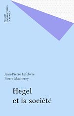 Télécharger le livre :  Hegel et la société