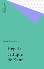 Download this eBook Hegel : critique de Kant
