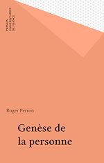 Télécharger le livre :  Genèse de la personne