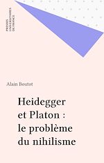 Download this eBook Heidegger et Platon : le problème du nihilisme
