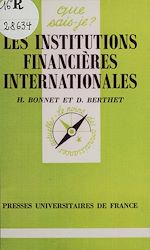 Download this eBook Les Institutions financières internationales