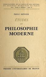 Télécharger le livre :  Études de philosophie moderne